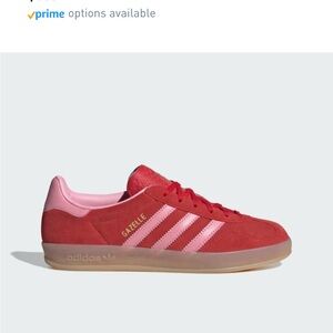 Adidas Gazelle Red and Pink Sneakers 9.5